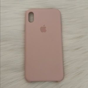 Apple iPhone XS Max Silicone Case Pink Sand